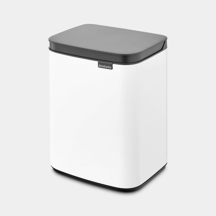 EAN 8710755222344 - Brabantia Bo Waste Bin 4 L Rectangular Acero Negro, Blanco imagen 2