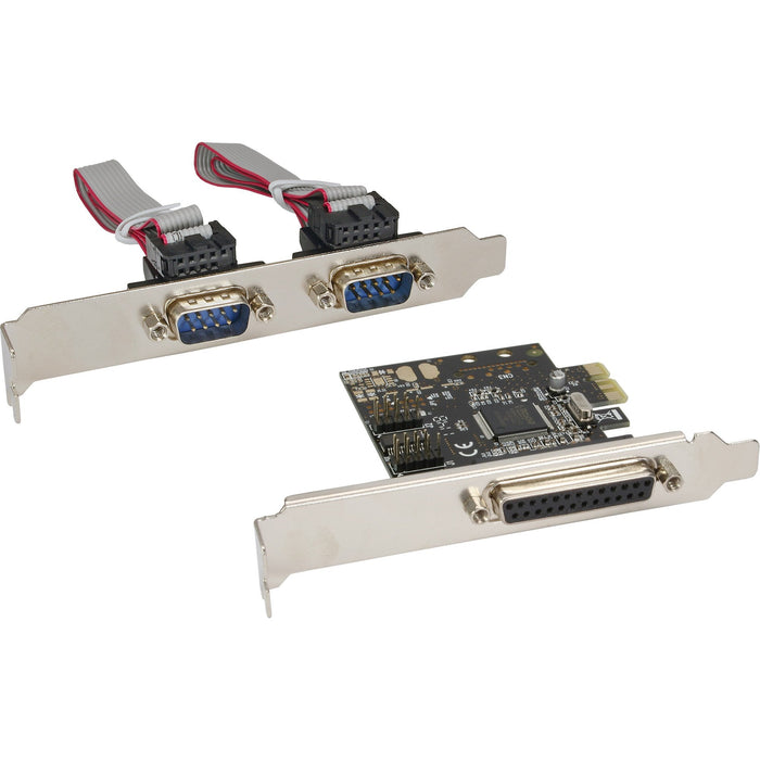 Tarjeta De Interfaz Inline 1 Puerto Paralelo De 25 Pines + 2 Puertos Pcie Serie De 9 Pines