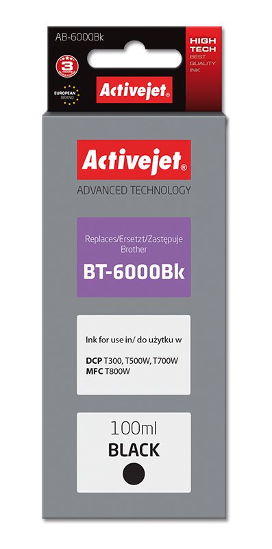 EAN 5901443110613 - Activejet AB-6000Bk cartucho de tinta 1 pieza(s) Compatible Alto rendimiento (XL) Negro imagen 1