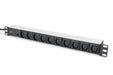 EAN 4016032266426 - Digitus DN-95404 limitador de tensión Negro 10 salidas AC 250 V imagen 1