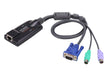 EAN 0672792400599 - ATEN KA7120 cable para video, teclado y ratón (kvm) Negro imagen 1