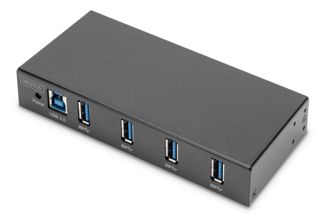 EAN 4016032490470 - Digitus DA-70257 hub de interfaz USB 3.2 Gen 1 (3.1 Gen 1) Type-B 5000 Mbit/s Negro imagen 1