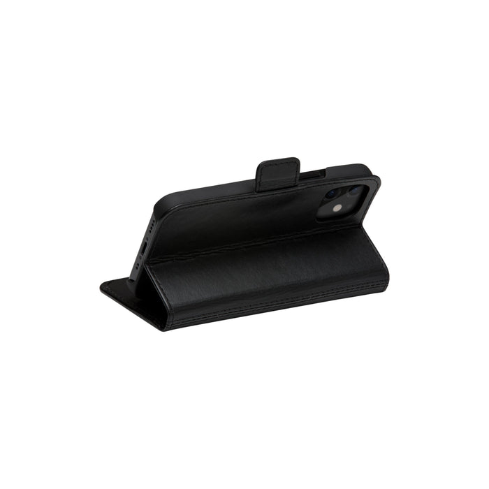Dbramante1928 Copenhagen Slim Funda Con Tapa Para Teléfono Móvil Cuero De Grano Entero Negro Para Apple Iphone 12 Mini