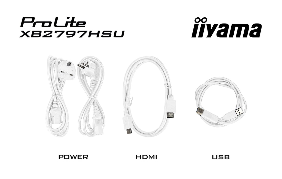 Monitor  Iiyama  27" Xb2797hsu-W1 16:9 Hdmi+Dp+2xusb-C Ips