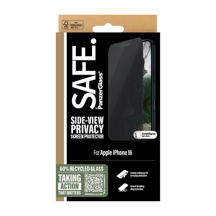 EAN 5715685002694 - PanzerGlass SAFE. by ® Privacy Screen Protector iPhone 16 | 15 | Ultra-Wide Fit Protector de pantalla App imagen 3