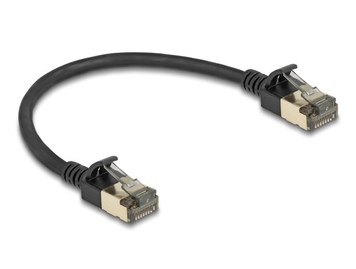 Delock 80337 Rj45 Cable De Red Cat.8.1 F/Ftp Slim Pro 0,25 M Negro