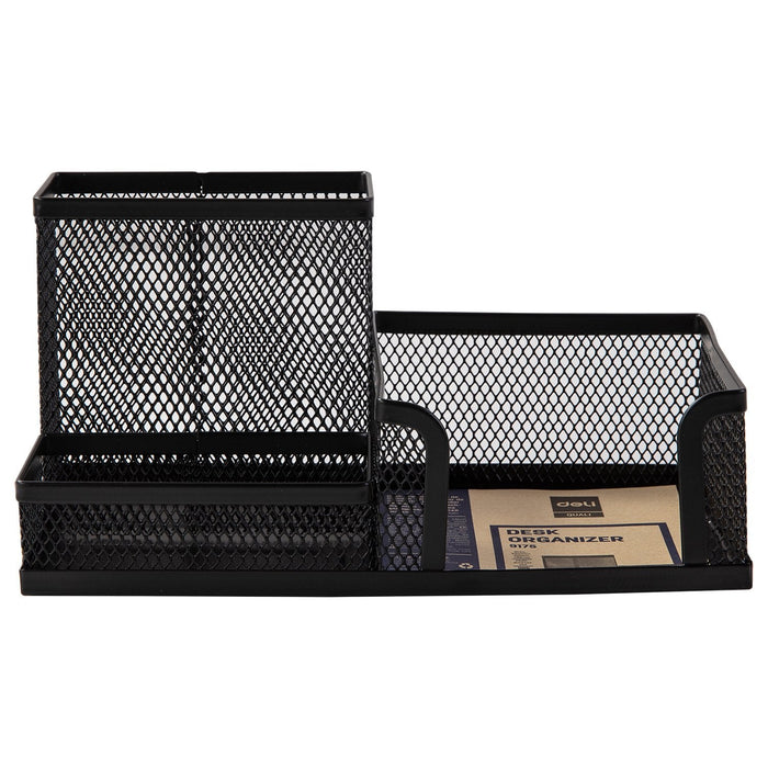 Deli Organizador Metalico De Rejilla Negro