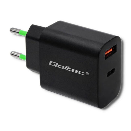 EAN 5901878517131 - Qoltec 51713 adaptador e inversor de corriente Interior 18 W Negro imagen 1