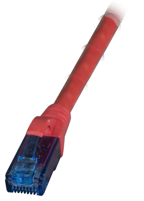 Efb Rj45 Cable De Red Cat.6a U Utp Lszh Premium 500mhz Rot 0,15m