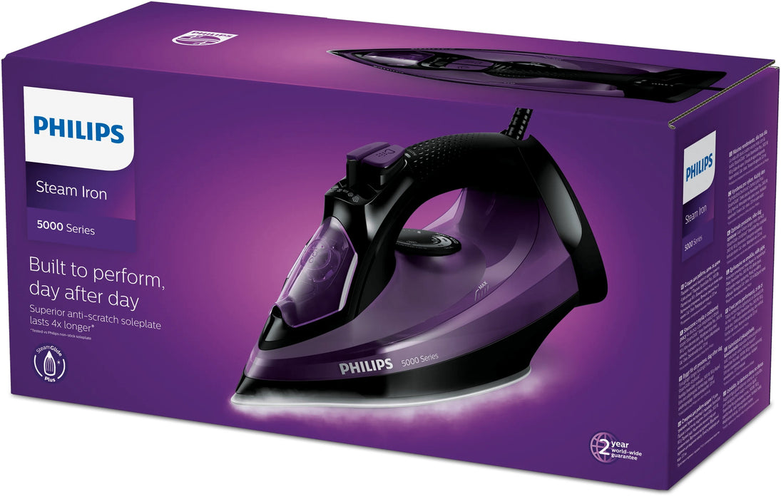 EAN 8710103968214 - Philips 5000 series DST5030/80 plancha Plancha a vapor Suela SteamGlide Plus 2400 W Violeta imagen 4