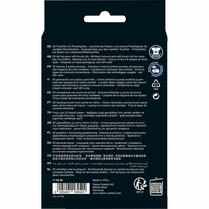 EAN 4005401164524 - Faber-Castell 116452 rotulador Colores surtidos 20 pieza(s) imagen 3