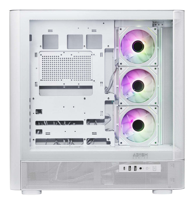 Caja Atx Abysm Danube Sava H500 Ii Air White 2x3.5" 3x2.5" 2xusb3.0 1xusb-C Gpu 400mm
