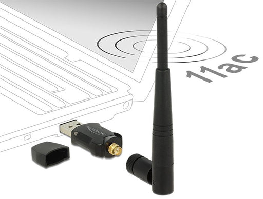EAN 4043619124626 - DeLOCK 12462 adaptador y tarjeta de red WLAN 433 Mbit/s imagen 2