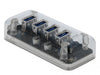 EAN 4043619640874 - DeLOCK 64087 hub de interfaz USB 3.2 Gen 1 (3.1 Gen 1) Micro-B 5000 Mbit/s Transparente imagen 2