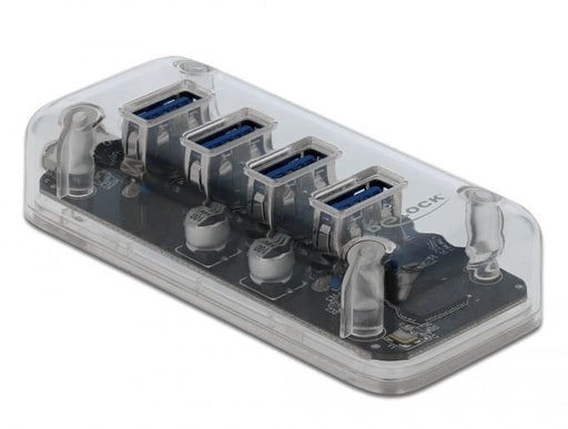 EAN 4043619640874 - DeLOCK 64087 hub de interfaz USB 3.2 Gen 1 (3.1 Gen 1) Micro-B 5000 Mbit/s Transparente imagen 2