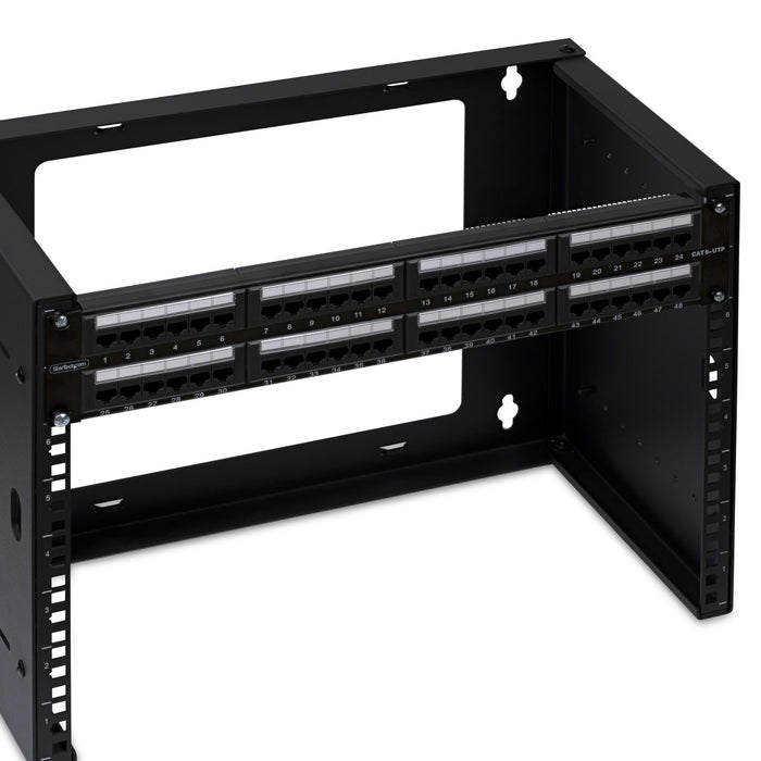 Panel De Parcheo 2u De 48 Puertos Cat6 Rj45 - Utp -Tipo 110