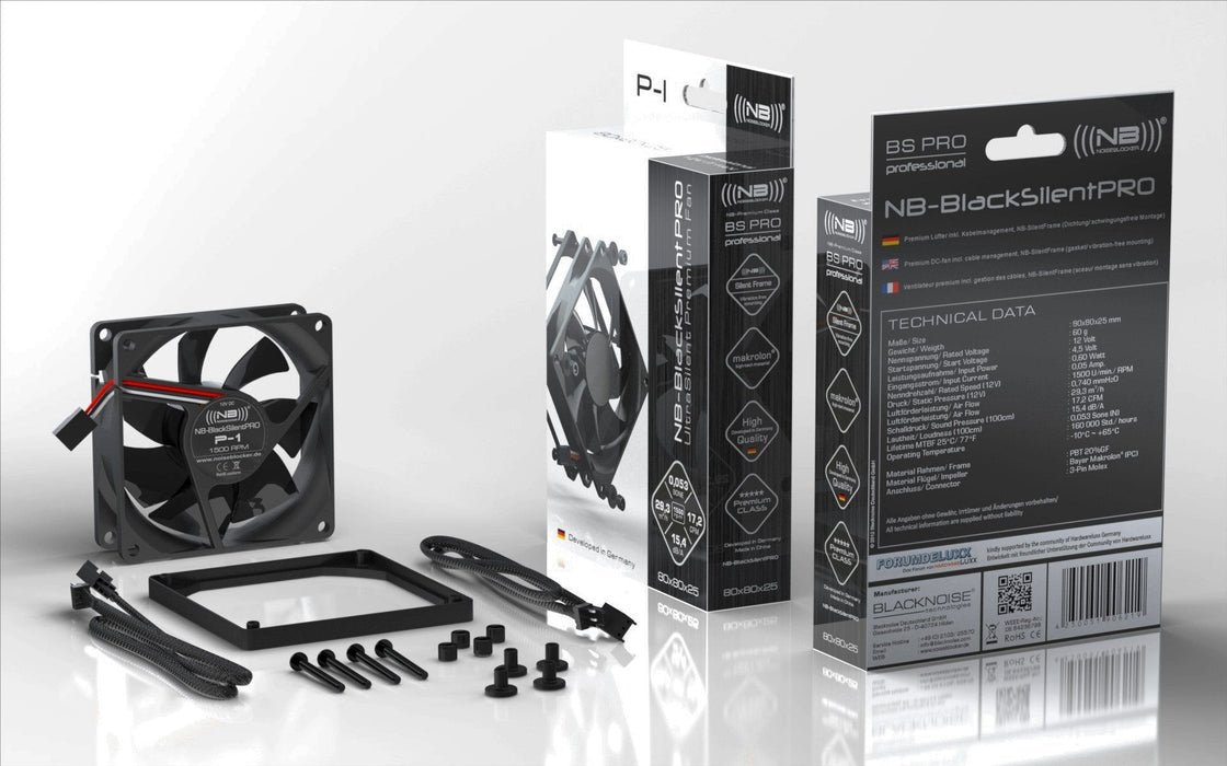 Noiseblocker Blacksilent Pro Fan P-1 - 80mm
