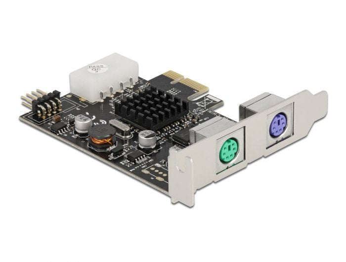 Delock Tarjeta Pci Express X1 A 2 X Ps/2 Y Cabezal De Pines Usb - Factor De Forma De Bajo Perfil