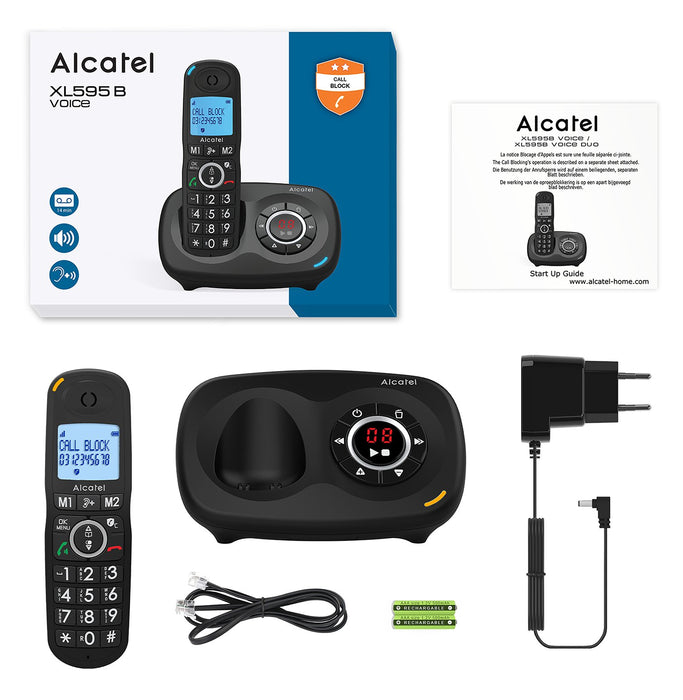 EAN 3700601427103 - Alcatel XL595B Voice Trio Teléfono DECT Identificador de llamadas Negro imagen 7