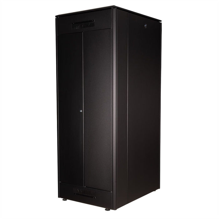 Roline 19-Zoll Netzwerkschrank Pro 42 He, 800x1000 Bxt Glastr Schwarz