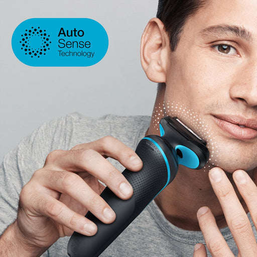 EAN 4210201432593 - Braun Series 5 51-M1000s Máquina de afeitar de láminas Negro, Azul imagen 2