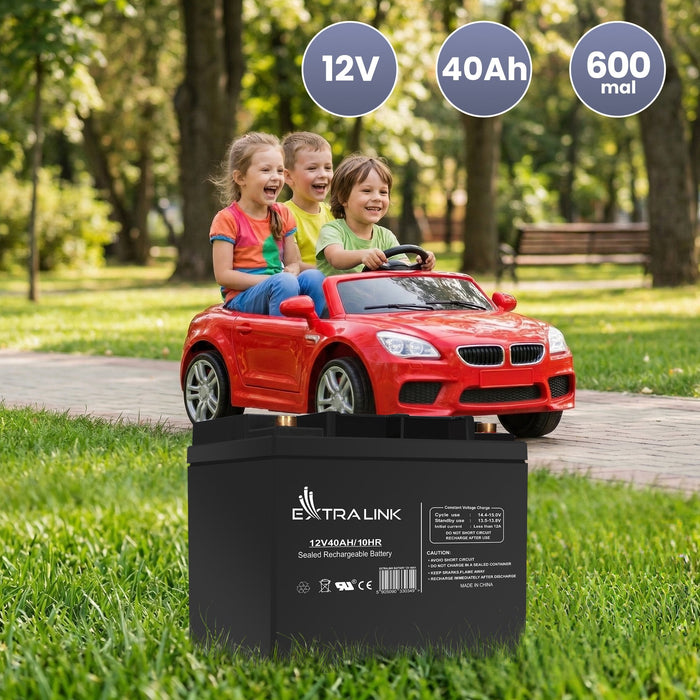 Extralink Akumulator Battery Accumulator 12v 40ah - Batterie - 40.000 Mah Sealed Lead Acid (Vrla) 13.5 V 12 Ah