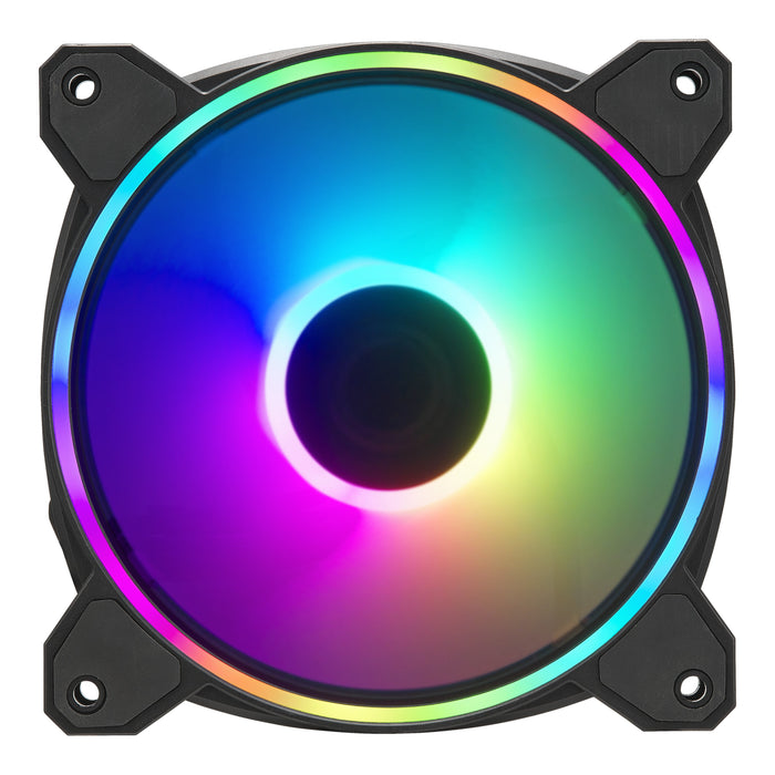 Pack De 3 Ventiladorados Cooler Master Masterfan Halo² 3in1 Rgb - 12cm (Negro)
