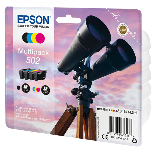 EAN 8715946653174 - Epson 502 cartucho de tinta 1 pieza(s) Original Rendimiento estándar Negro, Cian, Magenta, Amarillo imagen 1