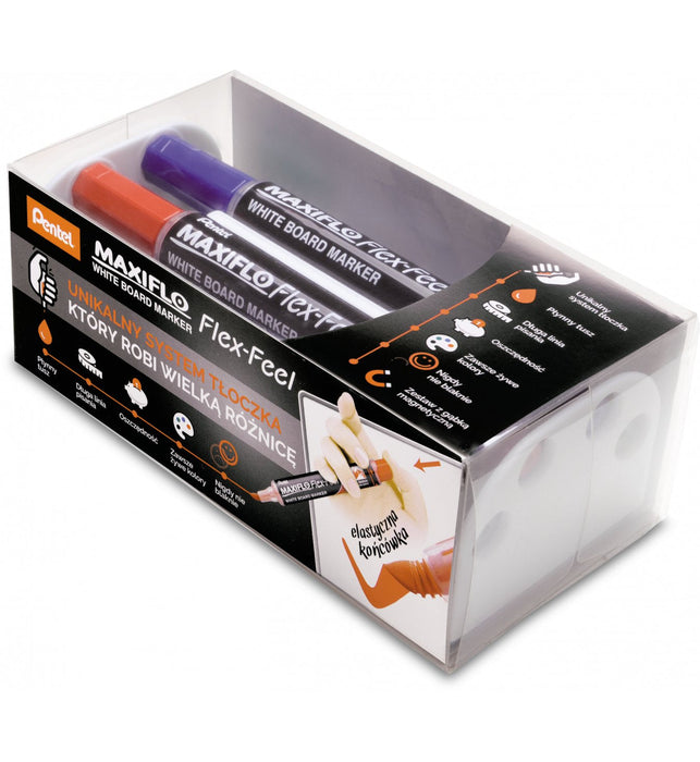 Pentel Maxiflo Flex-Feel - Marker - No Permanente