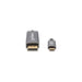EAN 766623354851 - Manhattan 354851 adaptador de cable de vídeo 3 m USB Tipo C Negro, Plata imagen 3
