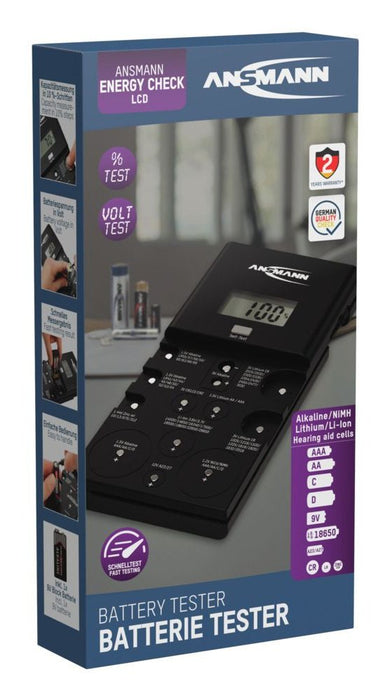 Ansmann Energy Check Lcd Battery Tester         1900-0100