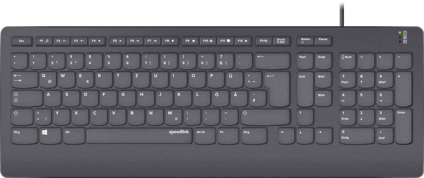 EAN 4027301964691 - SPEEDLINK SL-640009-BK teclado Oficina USB QWERTZ Alemán Negro imagen 1