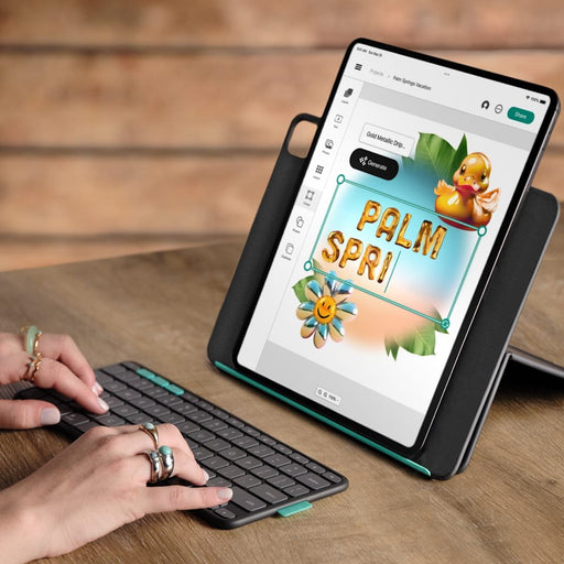 EAN 5099206131507 - Logitech Flip Folio QWERTZ Alemán Bluetooth Grafito imagen 2