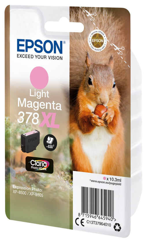 EAN 8715946645957 - Epson Squirrel 378XL cartucho de tinta 1 pieza(s) Original Alto rendimiento (XL) Magenta claro imagen 2