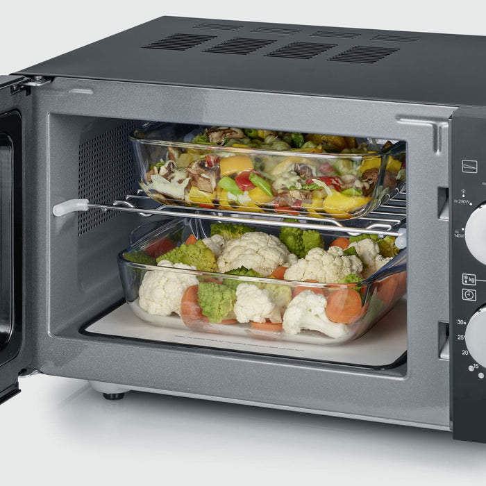 EAN 4008146037603 - Severin MW 7762 microondas Negro, Acero inoxidable Microondas con grill Encimera 20 L 800 W imagen 5