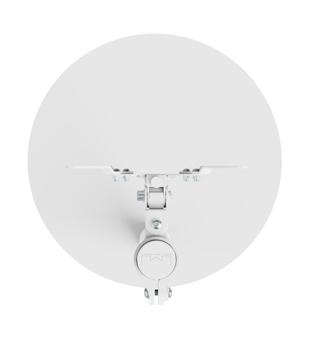 M Pro Series - Single Pole  Floorbase 2 White