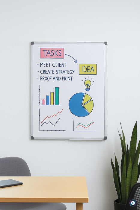 Maul Whiteboard Maulstandard 60x90cm Blanco Acero