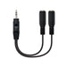 EAN 8433281002920 - Nanocable 10.24.1200 cable de audio 0,15 m 2 x 3.5mm 3,5mm Negro imagen 1