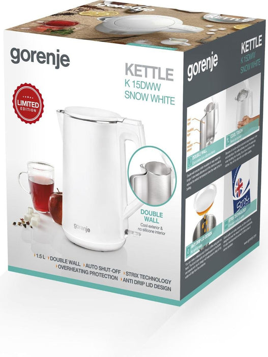 EAN 3838782473739 - Gorenje 737894 tetera eléctrica 1,5 L 2200 W Blanco imagen 4