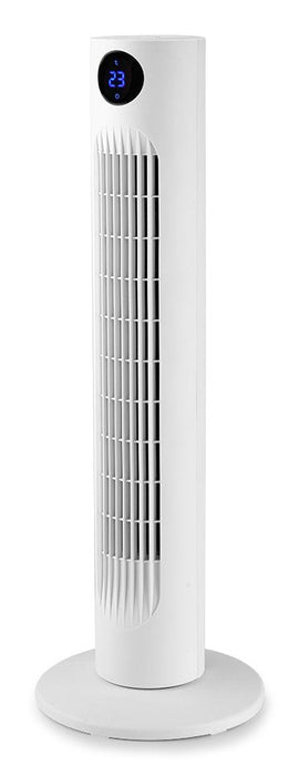 Ventilador Orbegozo Twm 0960 De Torre - Potente Motor De 60w - Altura De 78cm - Panel Led Con Indicador De Temperatura