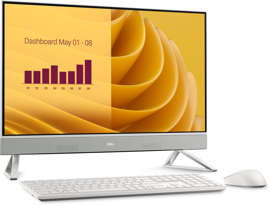 Pc Aio Dell Ec27250 Core 7-150u 16gb 512gb 27"Fhd W11p Blanco