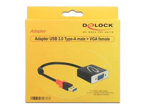 EAN 4043619627387 - DeLOCK 62738 adaptador de cable de vídeo 0,2 m VGA (D-Sub) Negro imagen 2