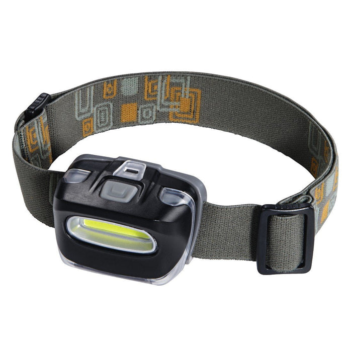Linterna Frontal Hama Cob 110 Led - Cinta Para La Cabeza - 110 Lumenes - Funciona Con 3 Pilas Aaa - 5.8x4.3x3.9cm -