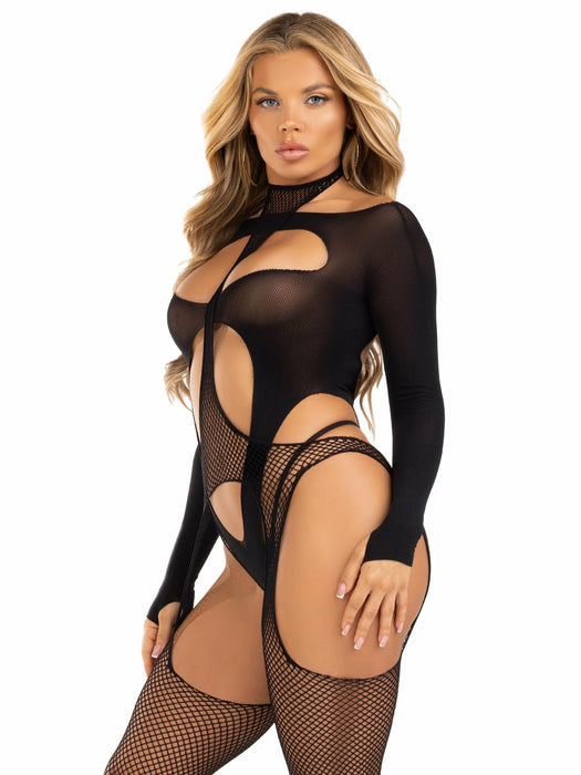 EAN 0714718570549 - Leg Avenue 89321_00122 conjunto de ropa interior y bodi Negro imagen 4