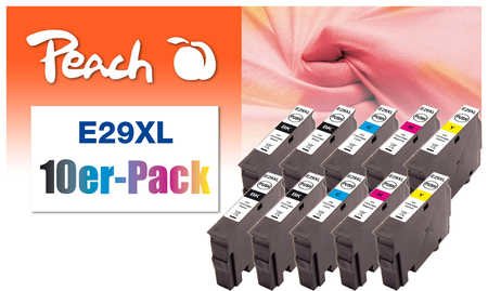 EAN 7640173432357 - Peach 0F319987 cartucho de tinta 10 pieza(s) Negro, Cian, Magenta, Amarillo imagen 1