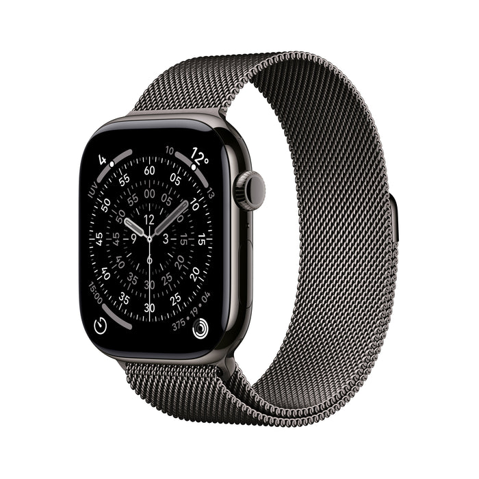 Apple Watch Series 11 Gps + Cellular 46mm Slate Titanium Case With Slate Milanese Loop - M L