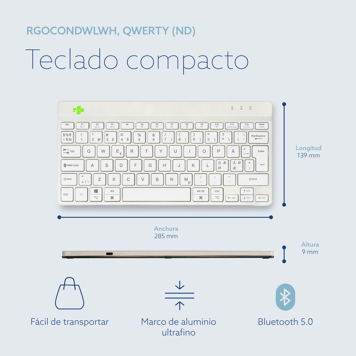 EAN 8719274492078 - R-Go Tools RGOCONDWLWH teclado Oficina Holandés imagen 15