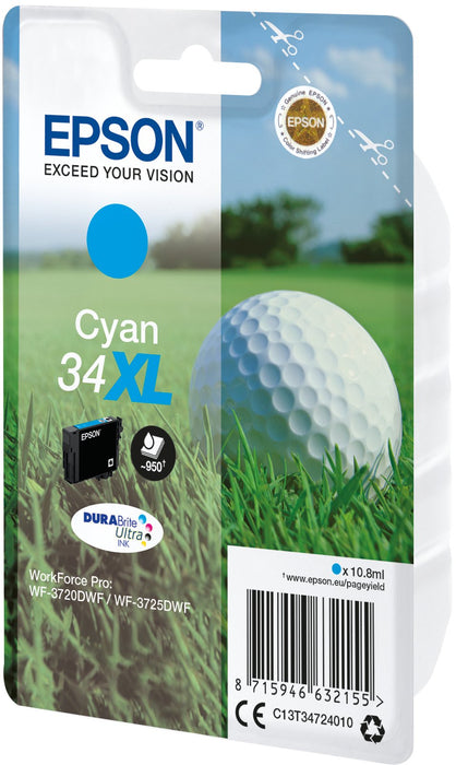 EAN 8715946632155 - Epson Golf ball C13T34724010 cartucho de tinta 1 pieza(s) Original Alto rendimiento (XL) imagen 1