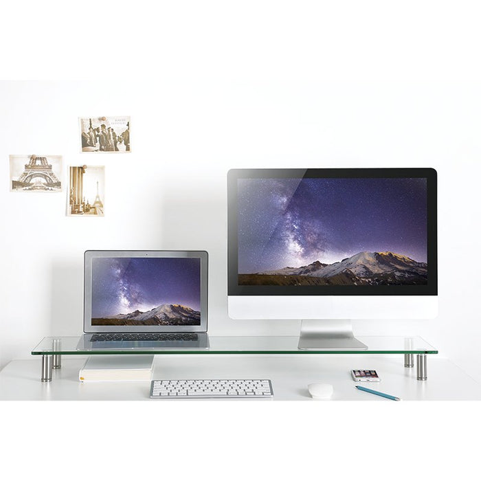 EAN 4052792049039 - LogiLink BP0060 soporte para monitor Escritorio Acero inoxidable, Transparente imagen 7