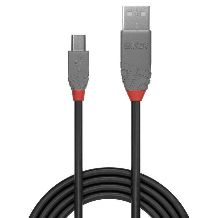EAN 4002888367233 - Lindy 36723 cable USB USB 2.0 2 m USB A Mini-USB B Negro, Gris imagen 2